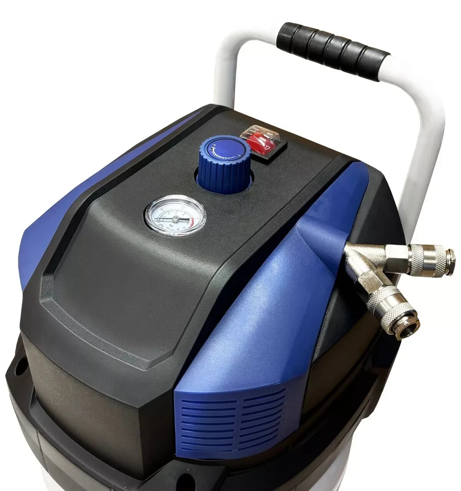 Compresor de aire vertical de 50 litros - Sin aceite 2 HP | 10 bar (145 PSI) | Resistente Foto 2 de 4