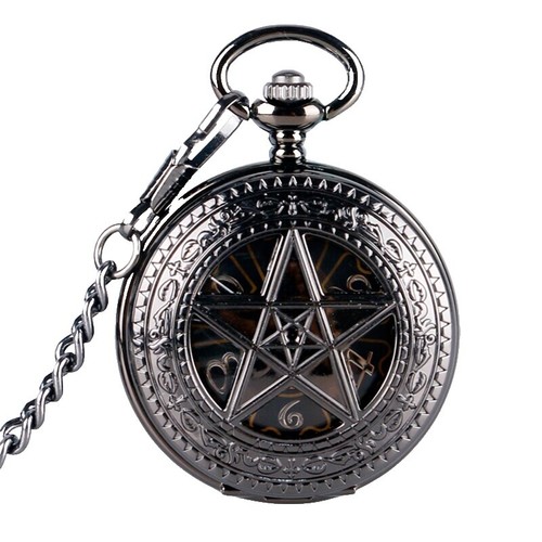 Ladies Decree Round Antique Gold Tone Pendant Pocket Watch  display picture 1