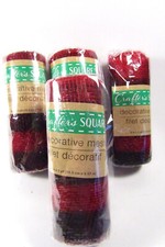Red  Black Deco Mesh 4 Rolls 6" x 5 Yards Farmhouse Xmas Wreaths Supplies DIY
