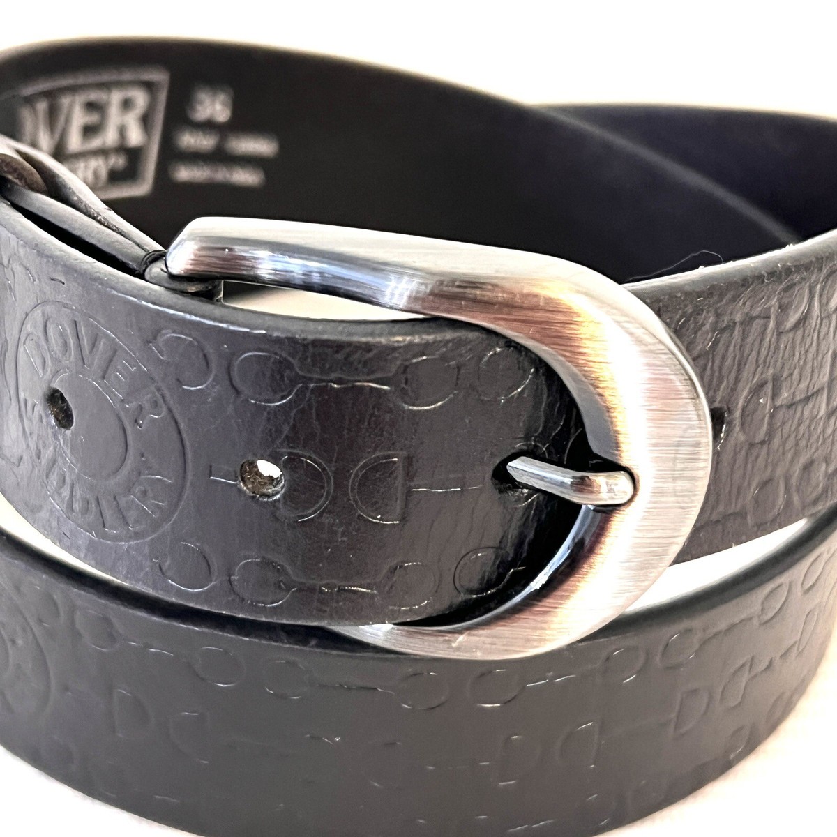 Dover Saddlery Bit By Bit Belt Embossed Leather Equestrian Women Sz 28 Black 0004198008_DS_Black_3.jpg?v=  main image 2