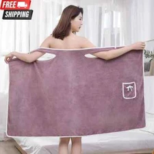 Wearable Ladies Bath Towel Shower Wrap Towel Dress Fast Drying Bath for Women
