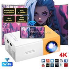 Mini Smart Projector Portable Home Theater 3D LED for 4k 1080P Movie Via HD Port