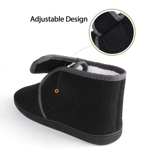 TIESTRA Herren Winter Hausschuhe Diabetiker Hausschuhe Hüttenschuhe Filzpantoffe - Bild 26 von 28