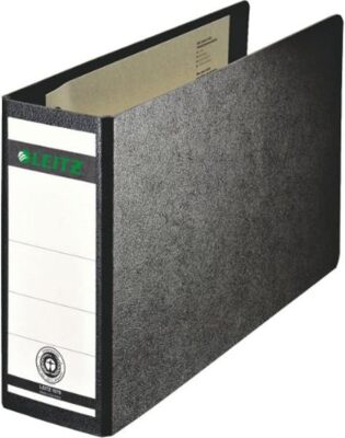 LEITZ Hartpappe Ordner 180 Grad DIN A5 quer 77 mm schwarz