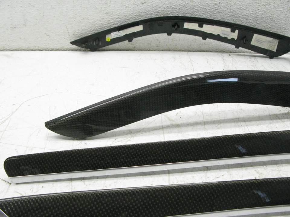08-17 AUDI 8T A5 S5 RS5 COUPE DASHBOARD DOOR PANEL INTERIOR CARBON TRIM SET 0322 - Image 4 of 4