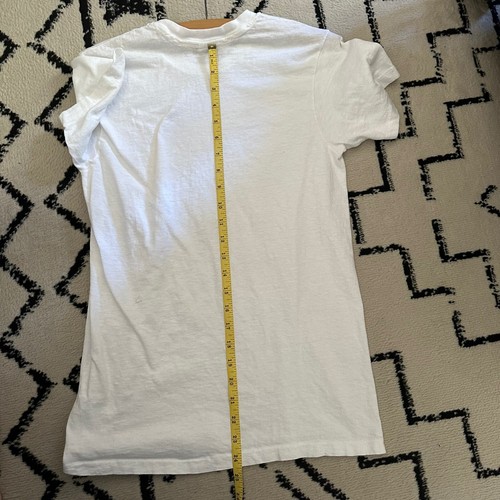 Vintage 60s 70s Hanes White T Shirt Size M - Picture 4 of 5