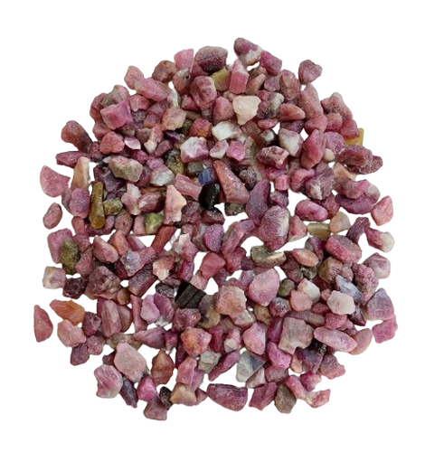 10 Pieces, 7-12 mm Natural Multi Tourmaline Rough Gemstone/RJS-274 - Picture 2 of 10
