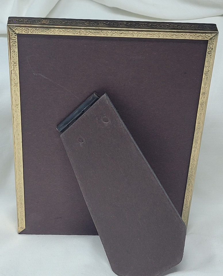 Vintage Mid Century Ornate Gold Tone Brass Metal Picture Frame, 5x7 eBay