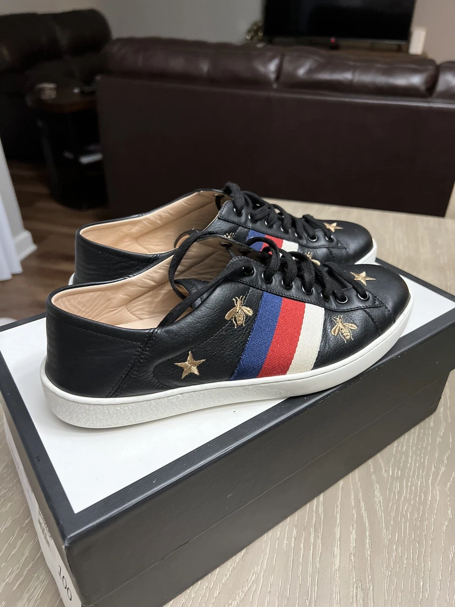 Men's Gucci Ace sneaker with Web in beige and ebony GG Supreme | GUCCI® US