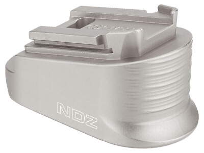 NDZ Smith & Wesson CSX 10 Round Extended Magazine Plate Aluminum Engraved Silver