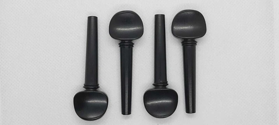 n°4 PIROLI VIOLINO EBANO PRIMA SCELTA modello SVIZZERO 1/8 1/4 1/2 3/4 4/4 - Immagine 3 di 4