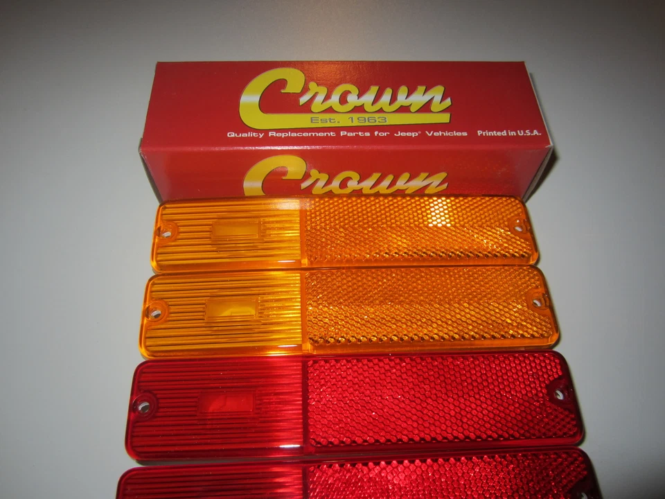 Fits Jeep CJ5 CJ7 Side Marker Light Kit  4 Lamps  4 Sockets  4 Bulbs 1972-1980 - Image 3 of 4