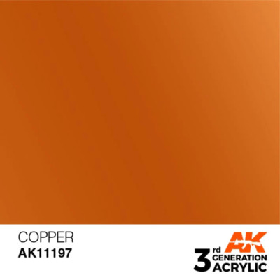 AK Interactive 3rd Gen Acrylic AK11197 Copper 17ml