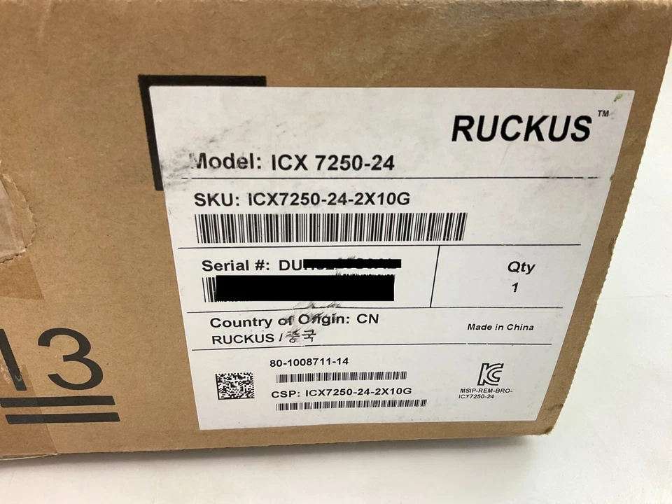 Ruckus ICX7250-24-2X10G Switch - 24-Ports - Managed - Layer 3 - Rack-mountable - Image 2 of 3