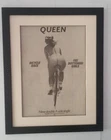 QUEEN*Bicycle Race*1978*RARE*ORIGINAL*POSTER*AD*FRAMED*FAST WORLD SHIP