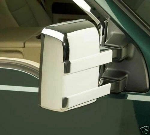 Cubiertas de espejo retrovisor cromadas completas para remolque Fit 2008-2016 Ford F250 F350 F450 F550 Foto 3 de 3