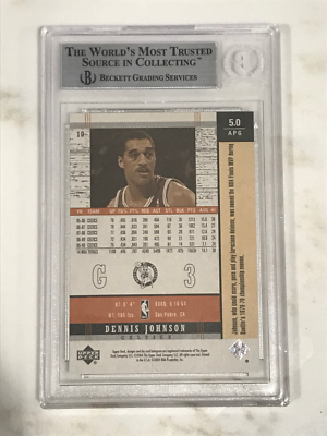 2003-04 UD Legends DENNIS JOHNSON Autograph Signed Card (BAS) | eBay