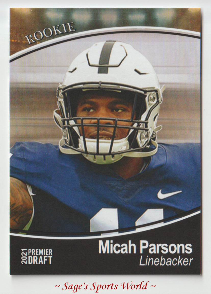 2021 SAGE Premier Draft Football Rookie #10 Micah Parsons - Penn State