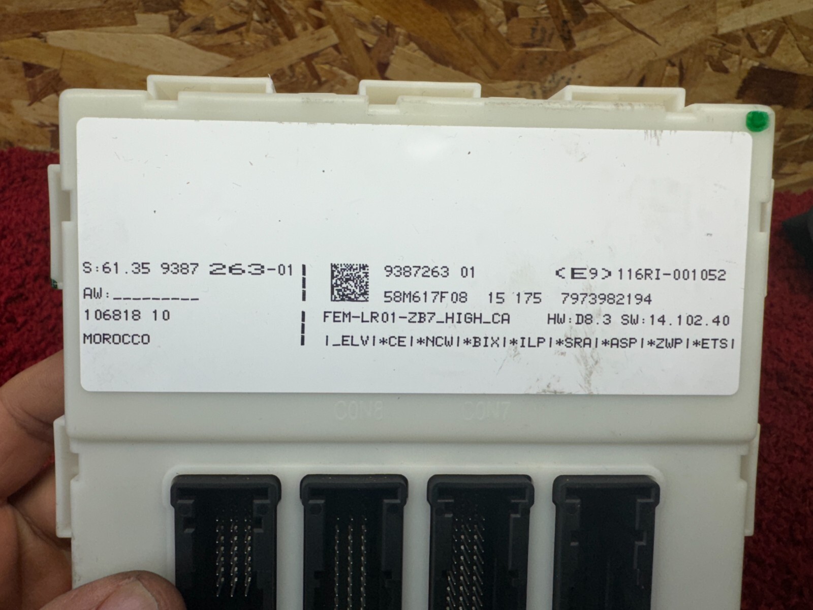 BMW F30 F23 F32 FRONT ELECTRONIC FUSE RELAY DOMAIN BODY CONTROL MODULE ...