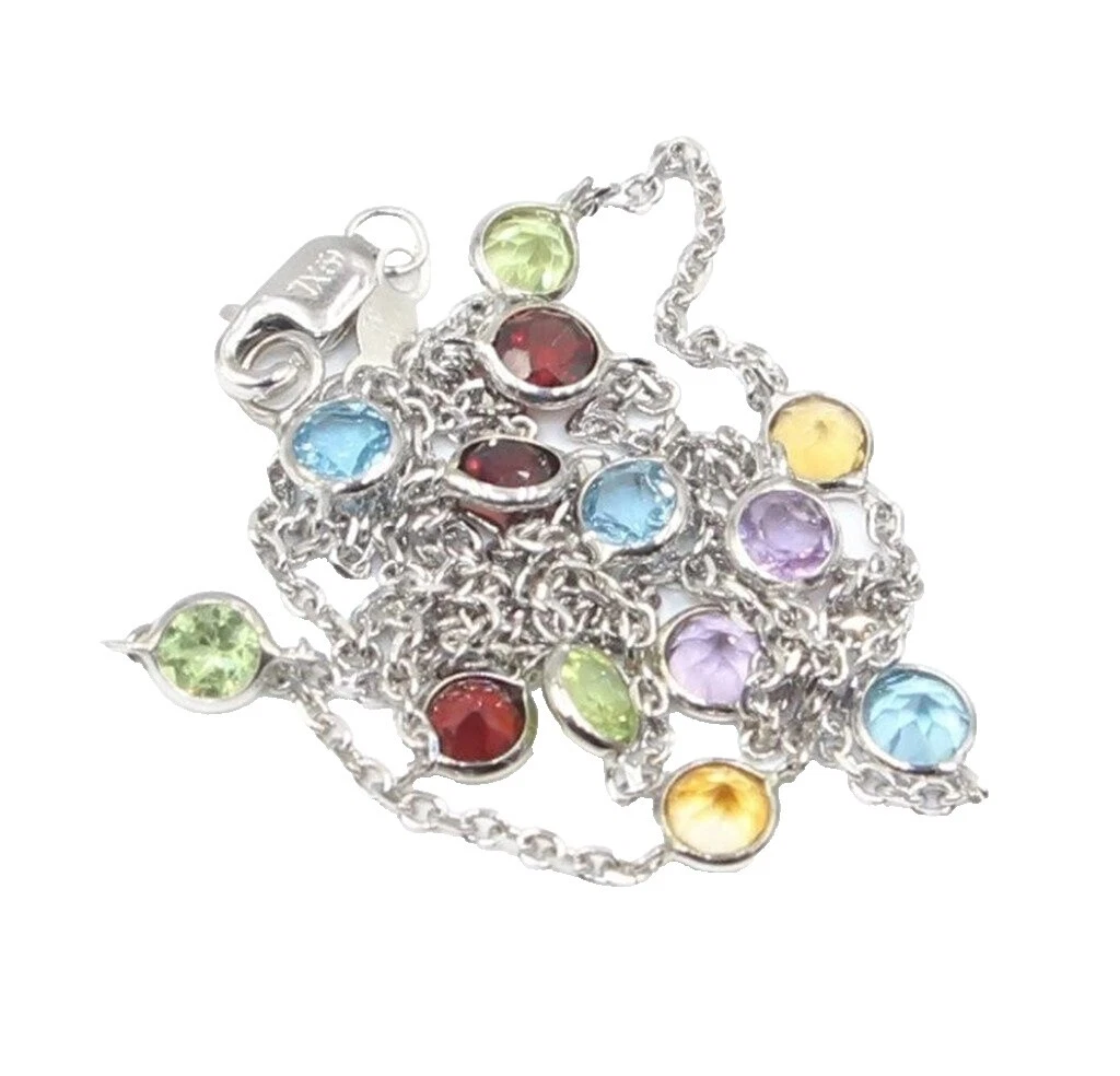 Cadena de oro blanco plateado Moda Collares y Colgantes