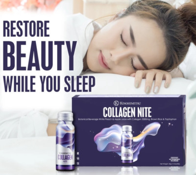 Kinohimitsu Collagen Nite (10's)   Night Beauty Drink for Skin & Better Sleep