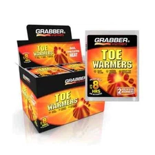 Grabber toe warmers 40 pair 6 hours