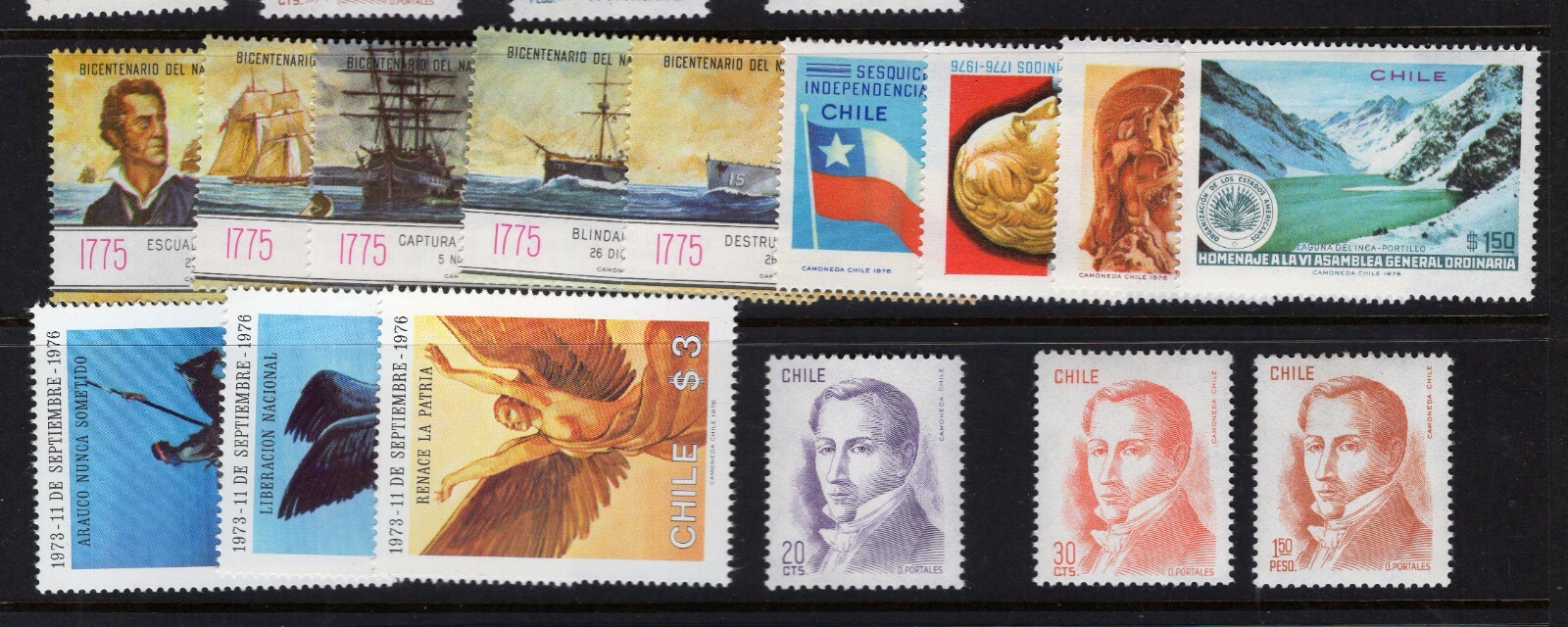 CHILE 1976 Complete year MNH pristine condition see scan
