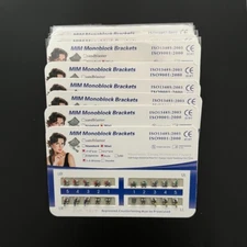 20 Sets Dental Orthodontic Metal Brackets MIM Monoblock Mini Roth 018 345 hooks