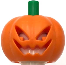 Lego New Orange Pumpkin Jack O' Lantern Minifigure Headgear Halloween Piece