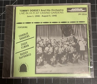 Tommy Dorsey Orchestra Live in Hi-Fi Casino Gardens CD Jazz Shavers Elman