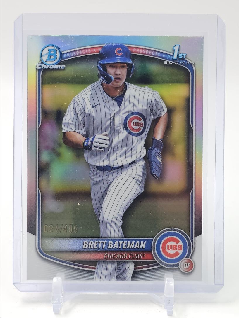 BRETT BATEMAN 2025 BOWMAN CHROME 1ST BASEBALL REFRACTOR CUBS /499 Q5451