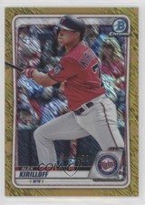 2020 Bowman Chrome Prospects Gold Shimmer Refractor 4/50 Alex Kirilloff s1i