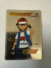 Ash Ketchum Vmax HP 5000000 Silver Foil Fan Art Card Gotta Win Them All 💥💥💥