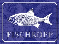 Holzschild 30X40 Cm Fischkopp Fisch Deko Geschenk Holz Schild