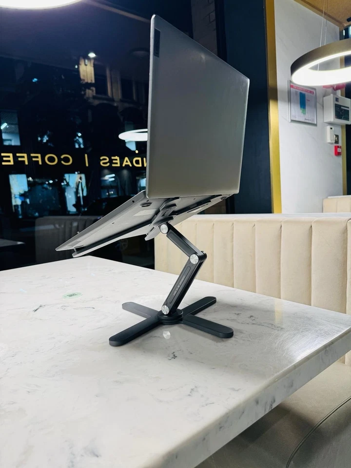 ModelX Premium Laptop Stand - 100% Aluminium, Adjustable Hight And 360 Rotation - Image 2 of 4