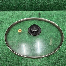 Crock Pot Slow Cooker 11" x 9” Oval Glass REPLACEMENT LID Black Handle Knob B