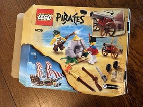 Lego Pirates 6243 Brickbeard's Bounty and 6239 Cannon Battle 99% Complete Sets