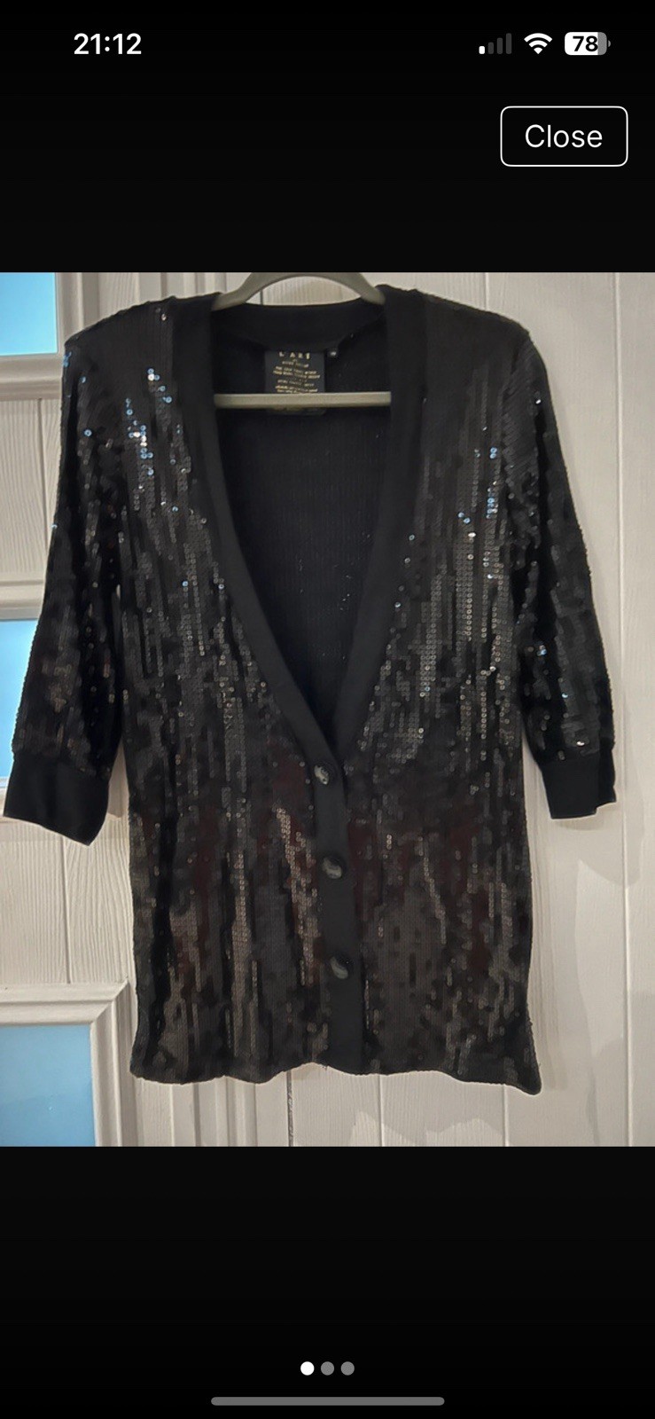 River Island Long Line Sequin Jacket