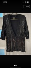 River Island Long Line Sequin Jacket