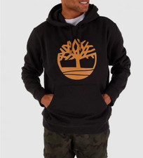 Men's Timberland Black Wheat Boot Tree Logo Pullover Hoodie