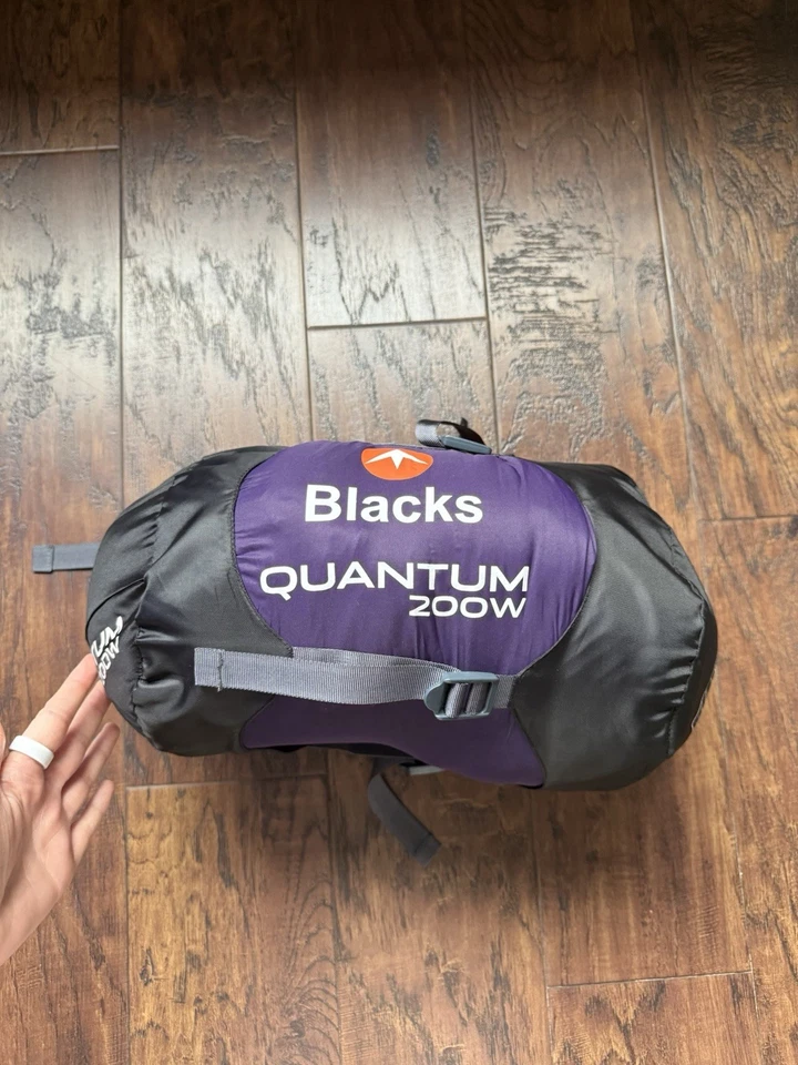 BLACKS Women's Quantum 200 Mummy Camping Sleeping Bag - Purple 2-3 Seasons -Used - Image 2 of 4