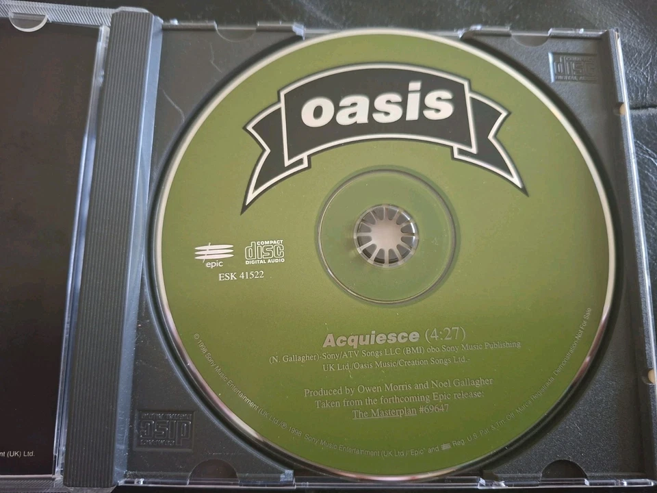 Oasis Promo Cds Acquiesce  - Image 2 of 4