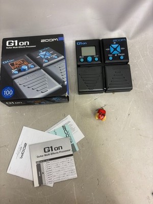 Zoom G1on Guitar Multi Effects Processor Working Boxed z-2810
