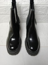 Scarpe Donna VSL stivaletto Nero Vernice 38 B763