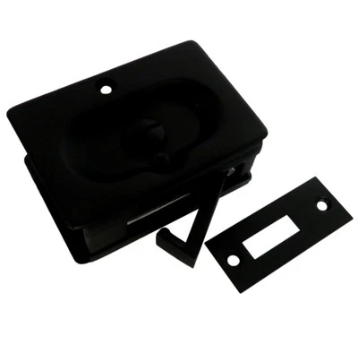 Ensemble De Serrure De Porte Privée Emtek 210219 Noir Mat Poli US19 - Photo 1/2
