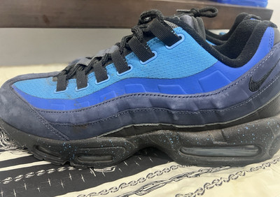 Nike Air Max 95 Blue Black Zip Pocket Low Top Sneaker Men's | eBay