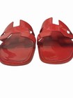Hermès Oran Sandal Coral Patent Leather, Size 41 — photo 5