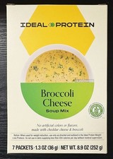 Ideal Protein Broccoli Cheese Soup Mix 1 Box 7 Servings BB 02/28 FREE SHIP