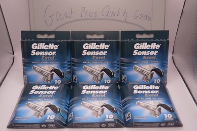 Gillette Sensor Excel Razor Blade 60 Cartridges