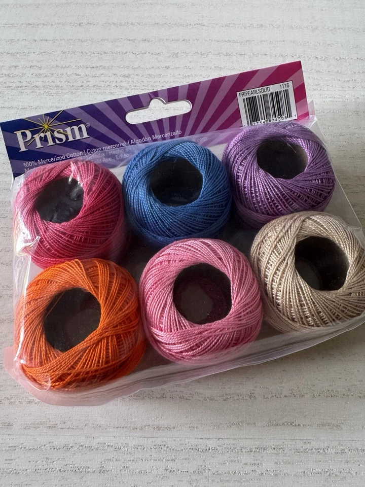 DMC Prism Pearl Cotton Thread~Size 8~Solid Colors for Crochet/Crafting 6/pkg - Image 4 of 4